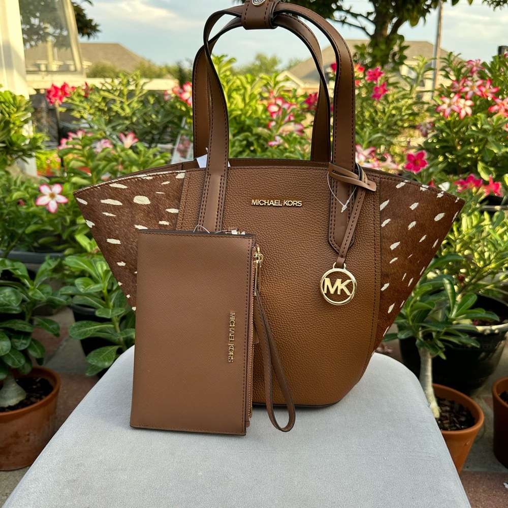 Michael Kors Brown Tote Bag with Wallet